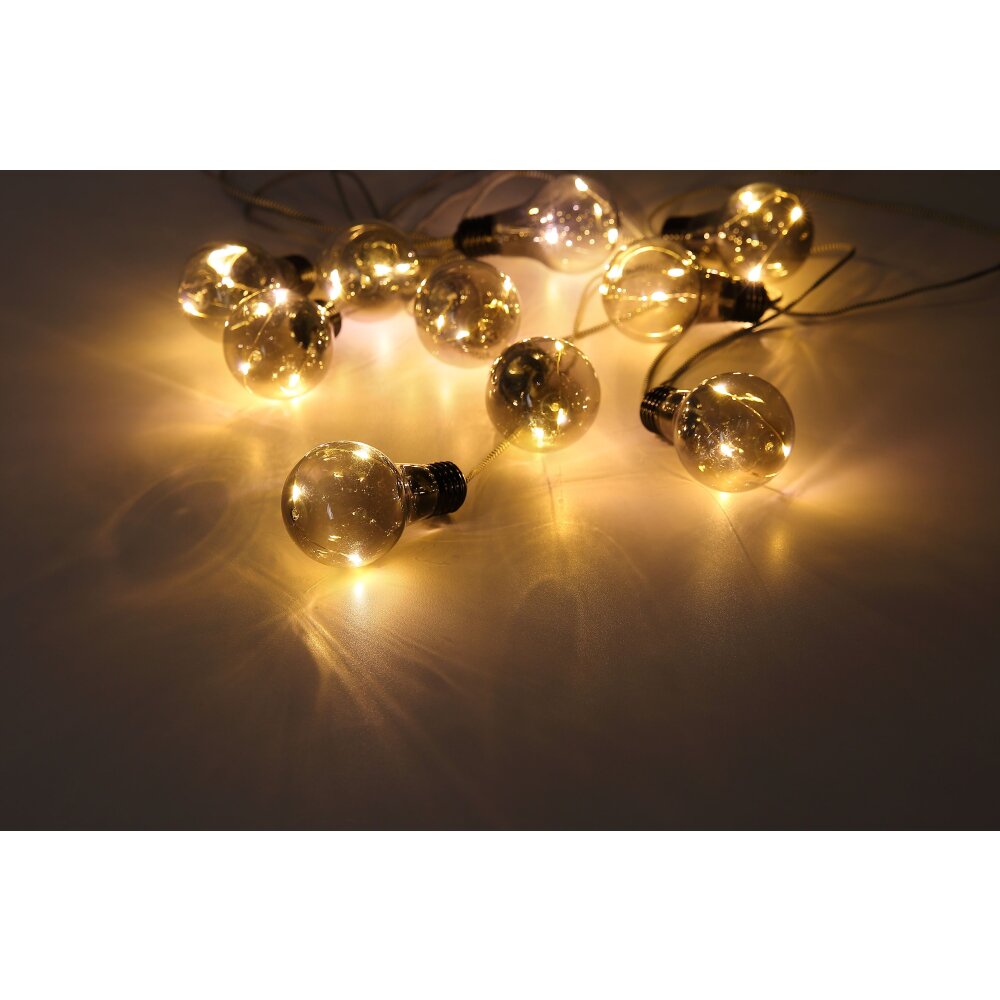 Globo Lichterkette LED Schwarz, 10-flammig main product photo