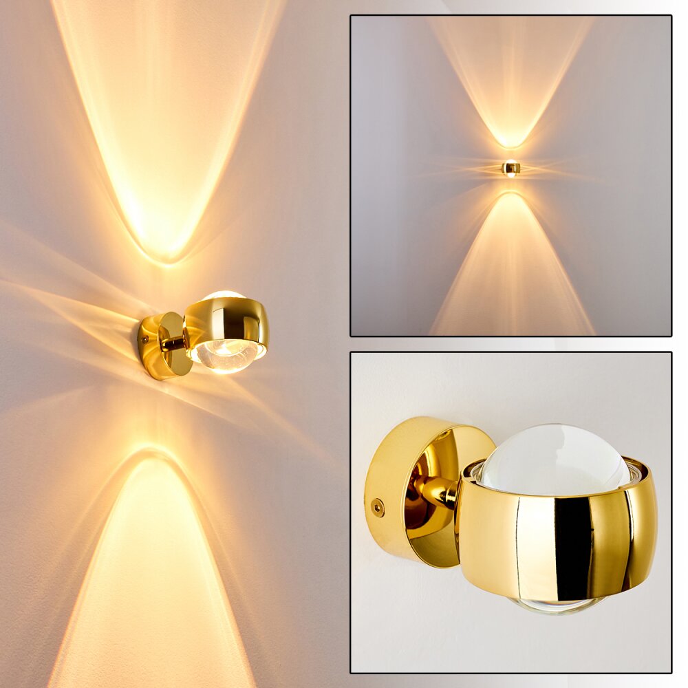 Sapri Wandleuchte Gold, 1-flammig main product photo