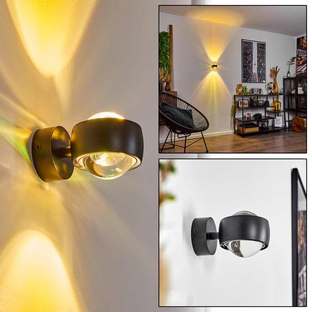 Sapri Wandleuchte Schwarz, 1-flammig main product photo