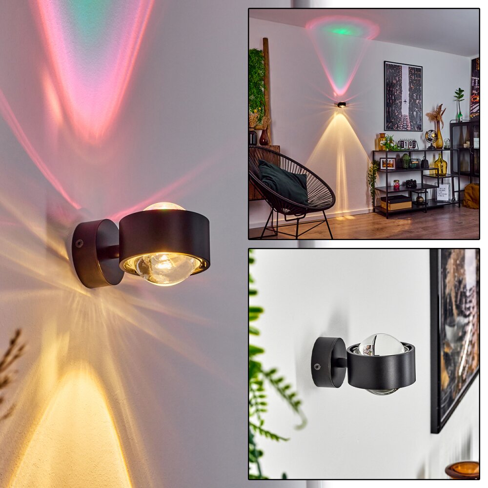 Sapri Wandleuchte Schwarz, 1-flammig main product photo