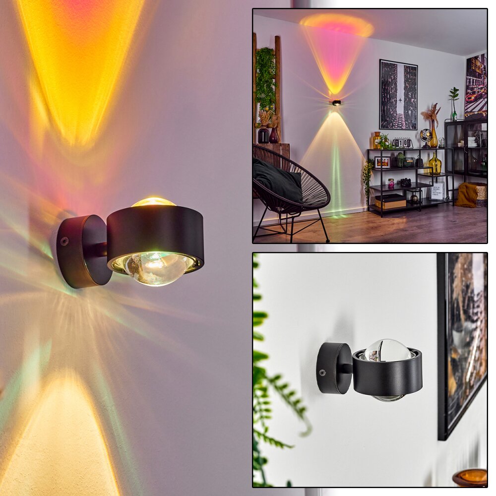 Sapri Wandleuchte Schwarz, 1-flammig main product photo