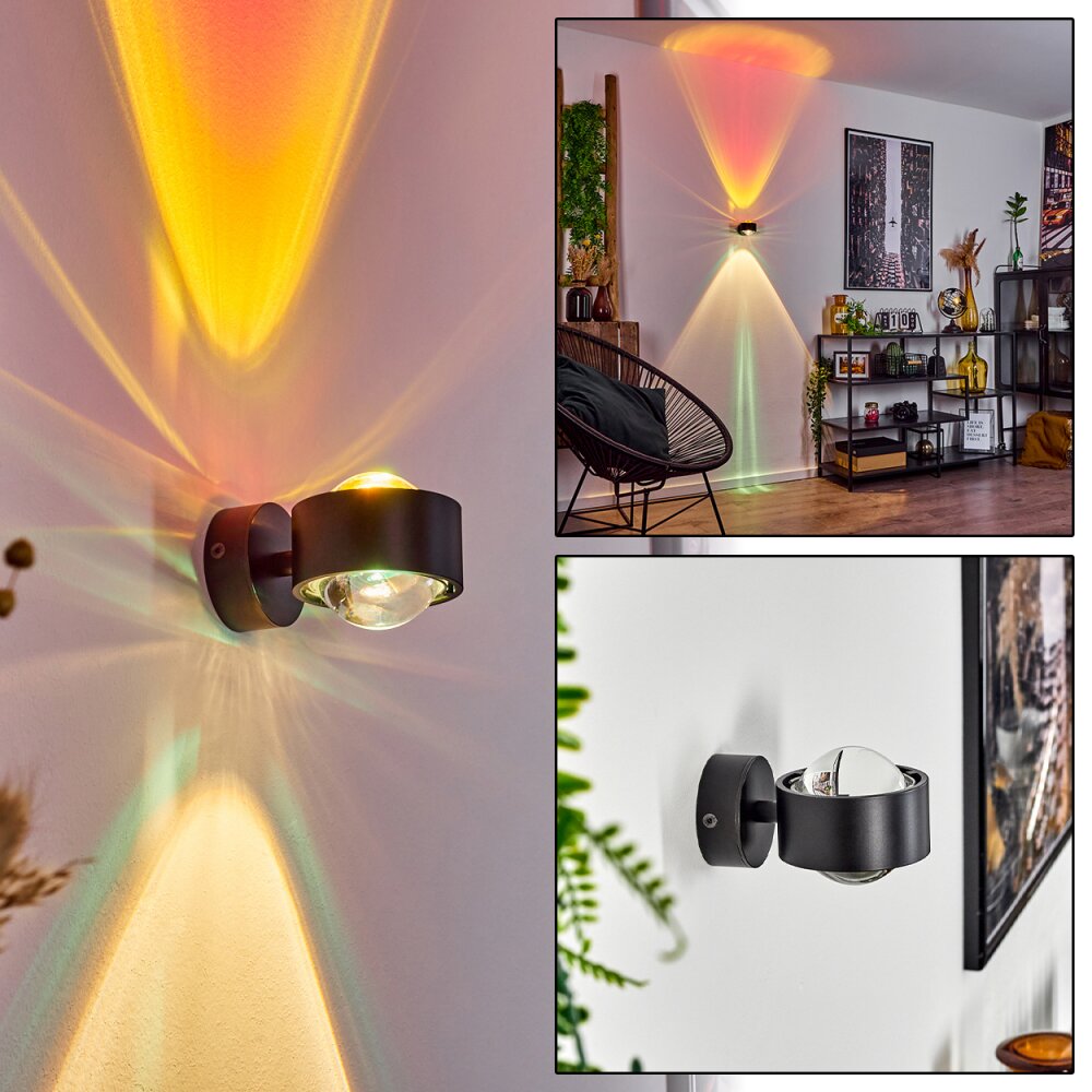 Sapri Wandleuchte Schwarz, 1-flammig main product photo
