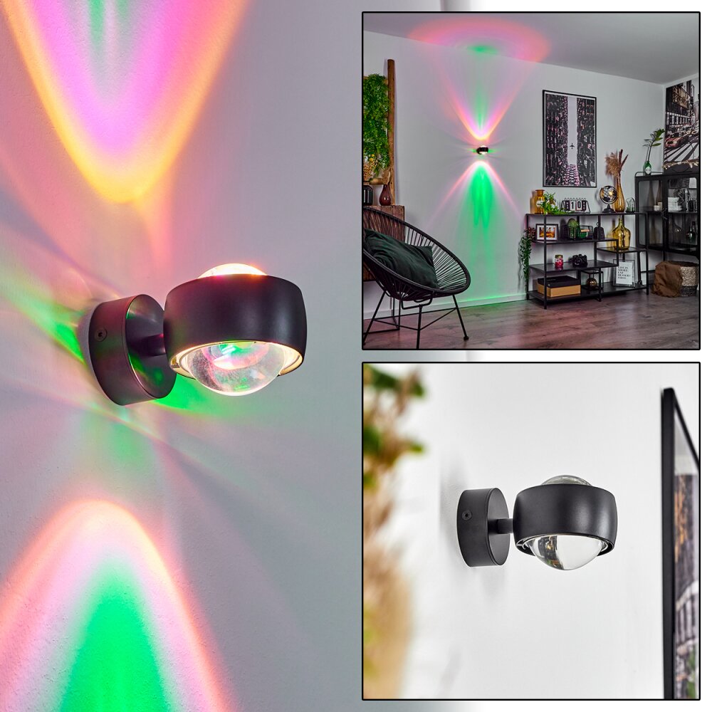 Sapri Wandleuchte Schwarz, 1-flammig main product photo