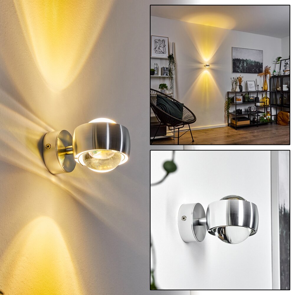 Sapri Wandleuchte Silber, 1-flammig main product photo