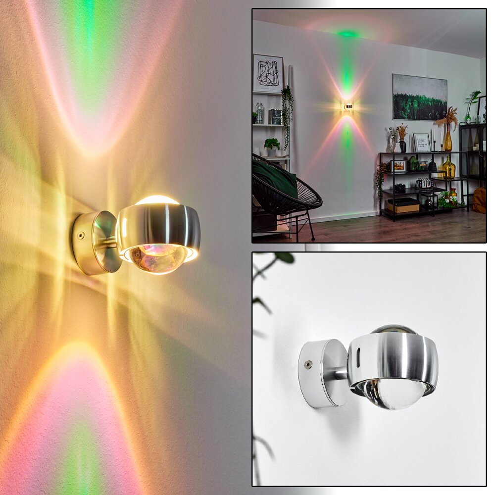 Sapri Wandleuchte Silber, 1-flammig main product photo