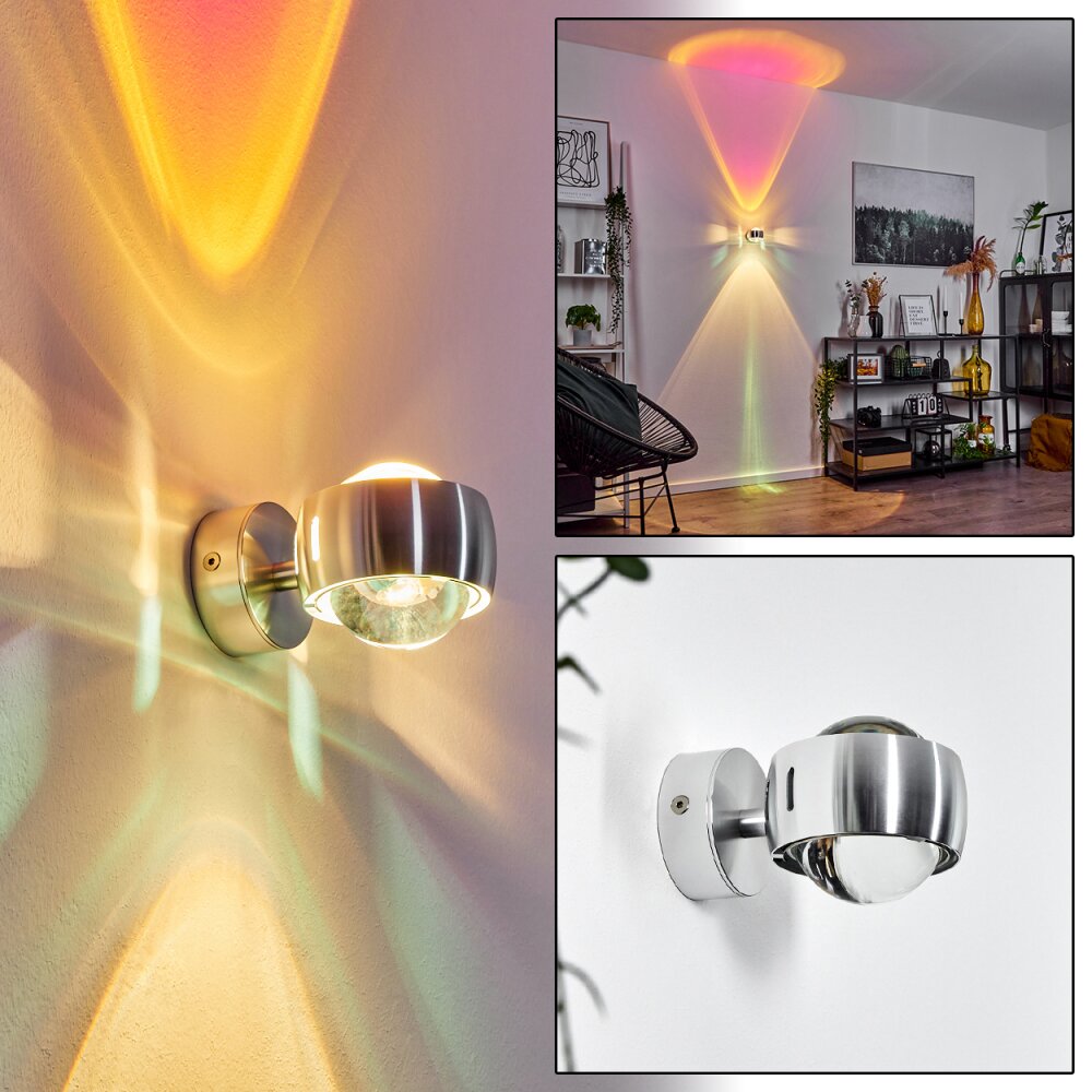 Sapri Wandleuchte Silber, 1-flammig main product photo