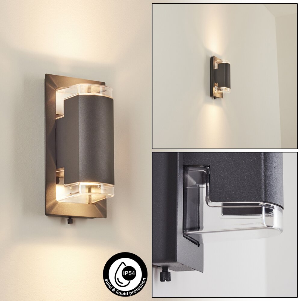 Nabawa Außenwandleuchte Anthrazit, 2-flammig main product photo