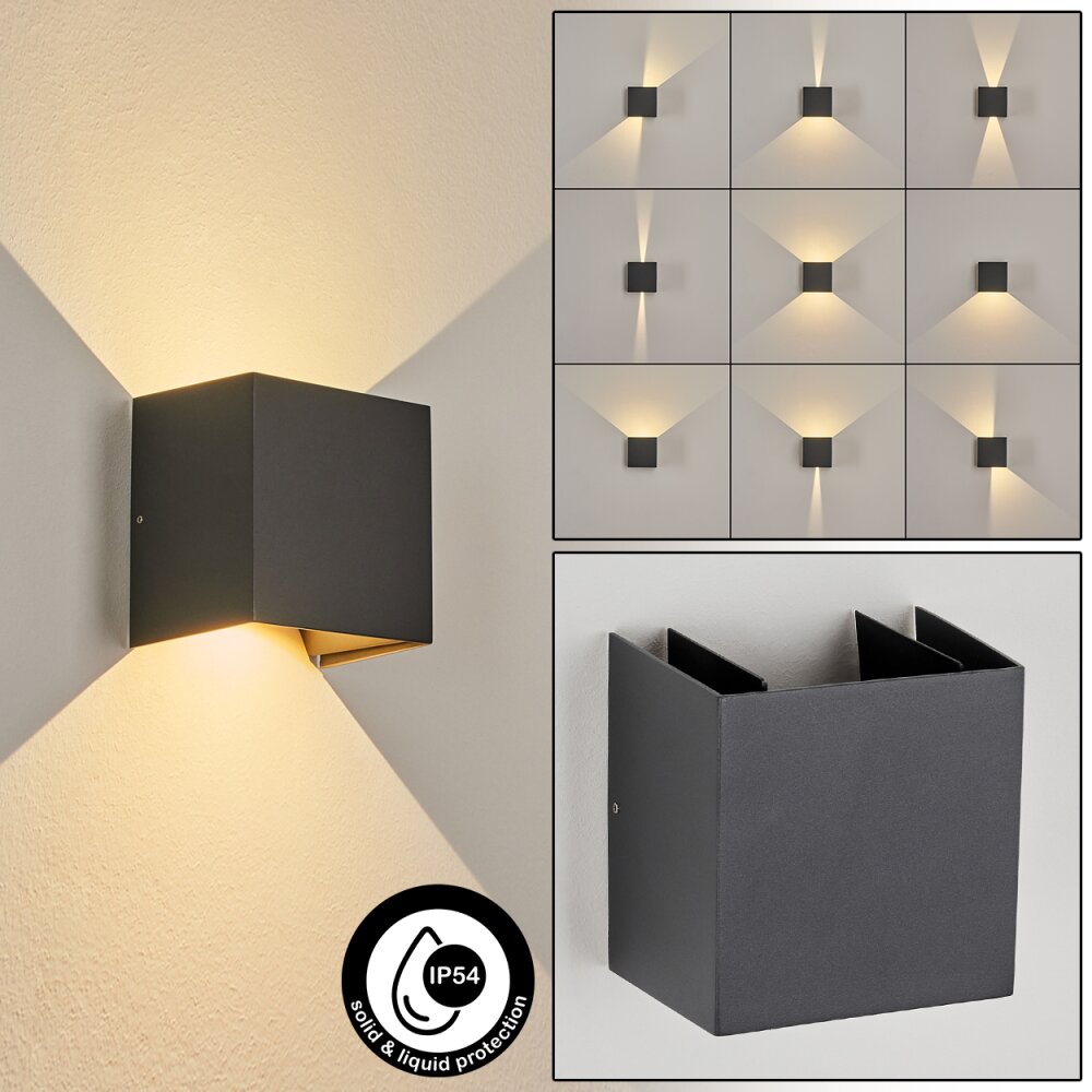 Hoods Außenwandleuchte LED Anthrazit, 2-flammig main product photo