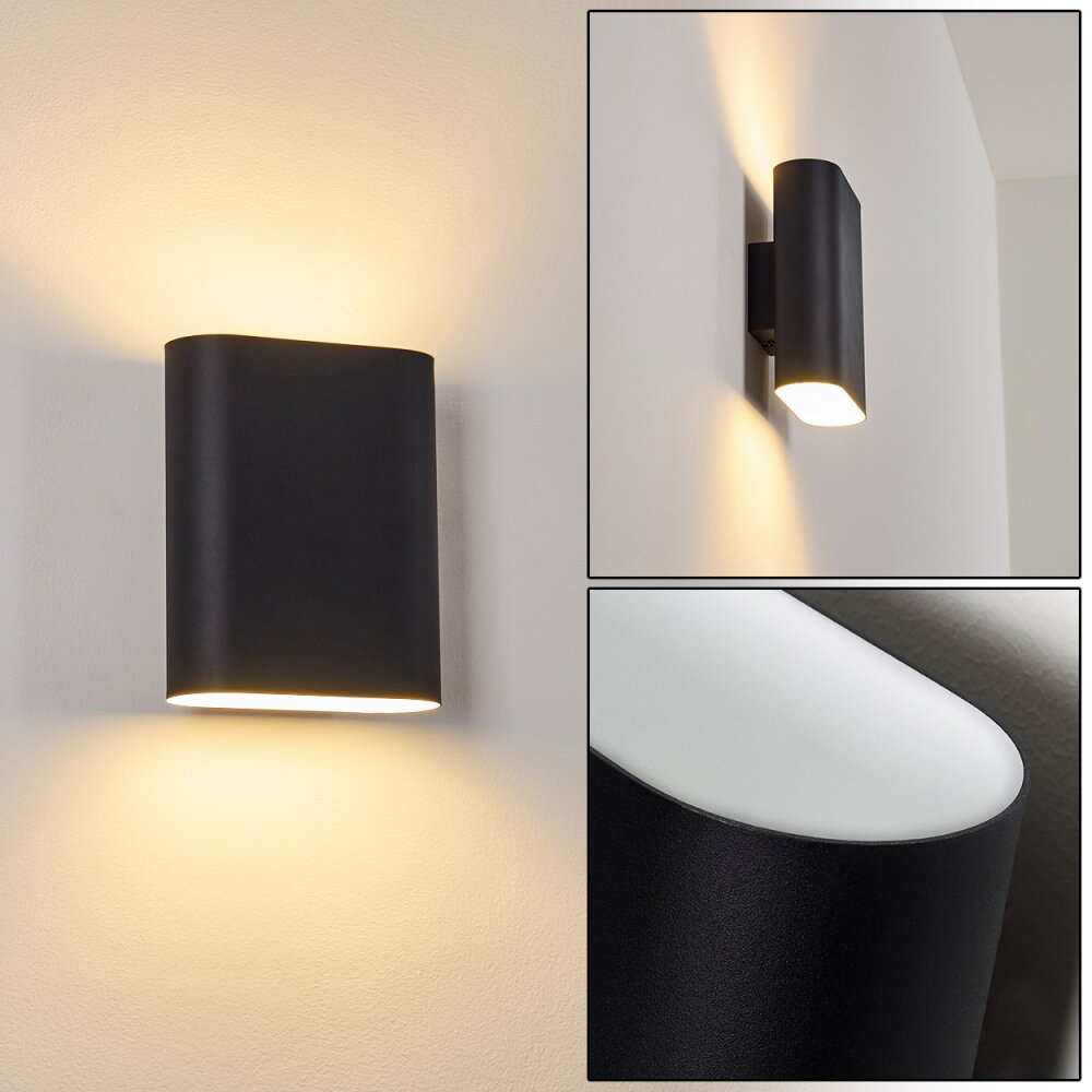 Vion Wandleuchte Schwarz, 2-flammig main product photo