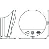 LEDVANCE Smart+ Außenwandleuchte Grau, 1-flammig, Bewegungsmelder