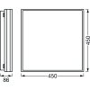 LEDVANCE Decorative Deckenpanel Weiß, 1-flammig