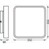 LEDVANCE Decorative Deckenpanel Weiß, 1-flammig, Farbwechsler