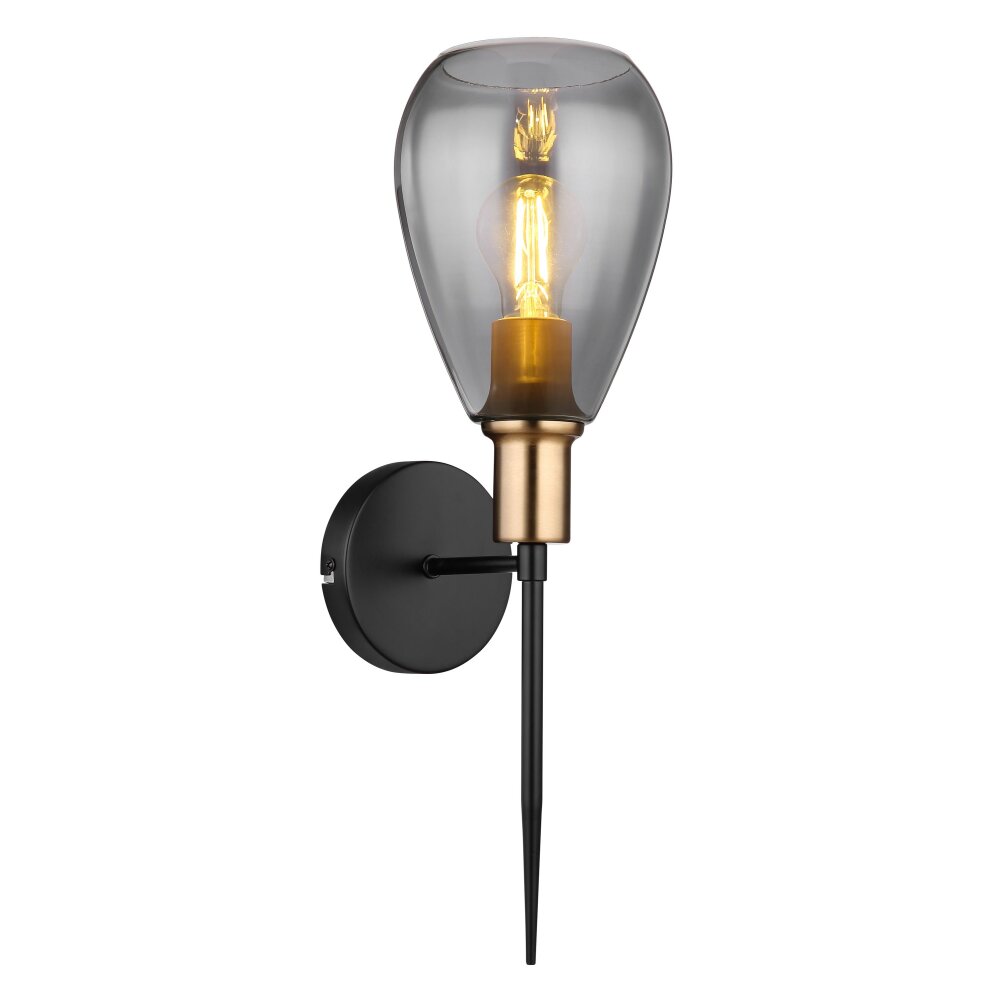 Globo FANNI Wandleuchte Schwarz, 1-flammig main product photo