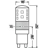 OSRAM LED G9 3 Wat 2700 Kelvin 320 Lumen