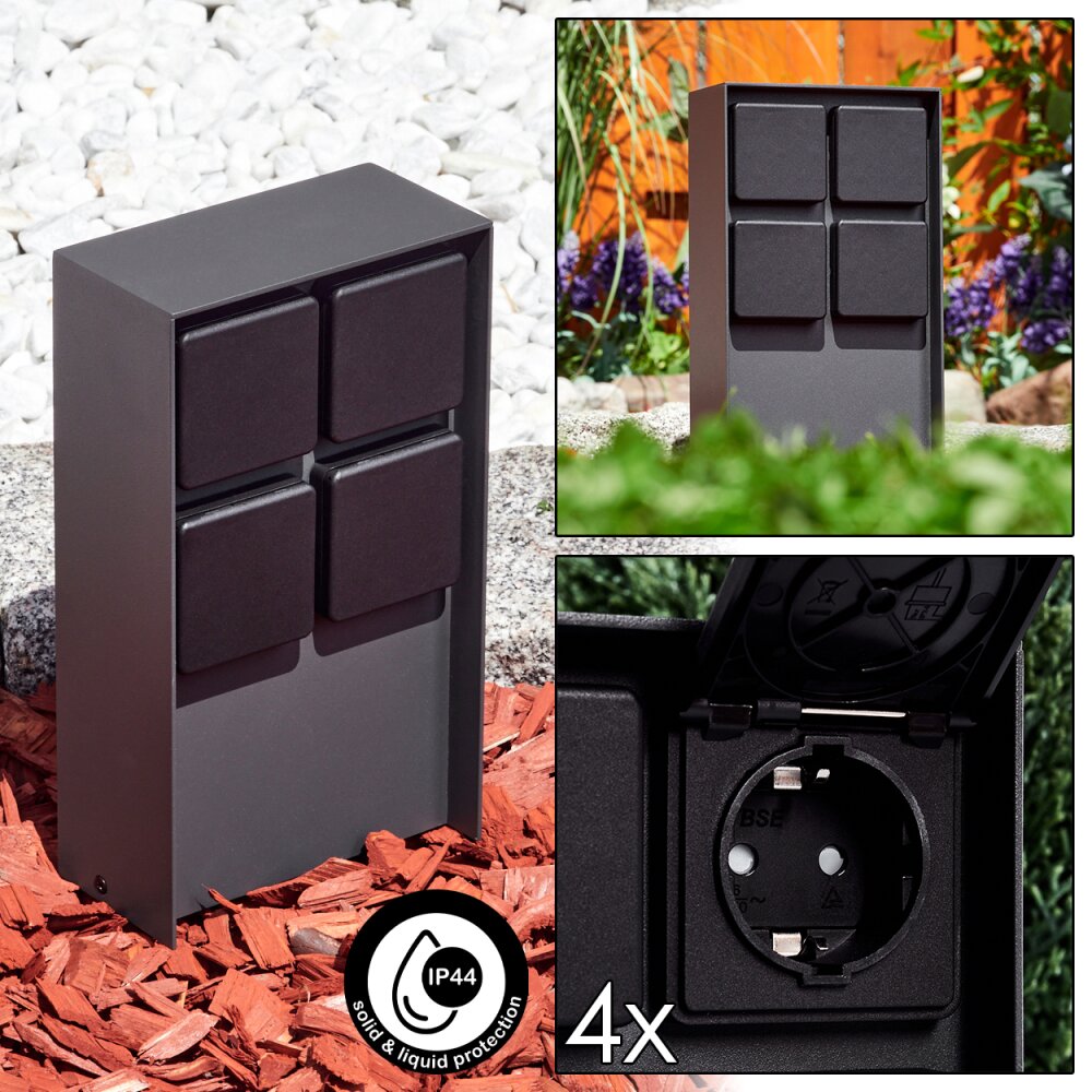 Reigolil Außensteckdose Anthrazit, Schwarz main product photo