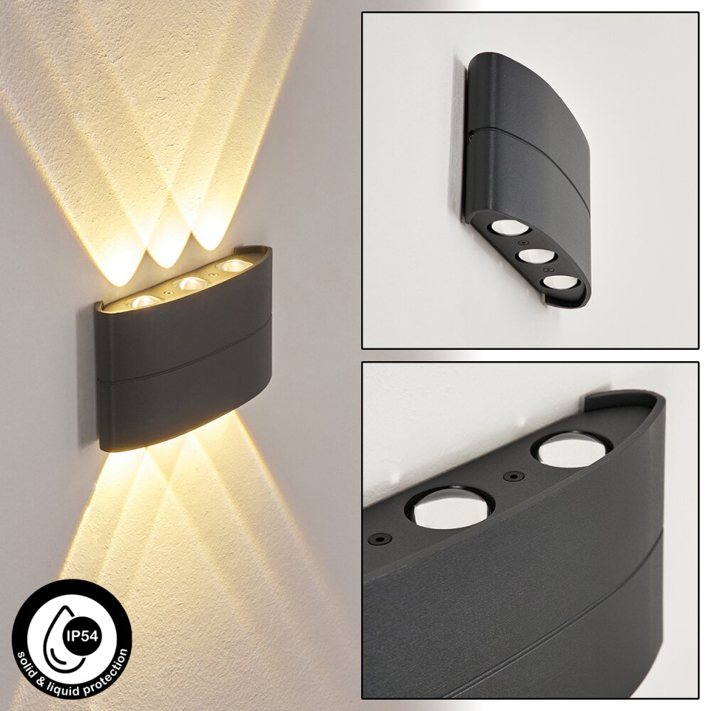 Trapatrapa Außenwandleuchte LED Anthrazit, 6-flammig main product photo