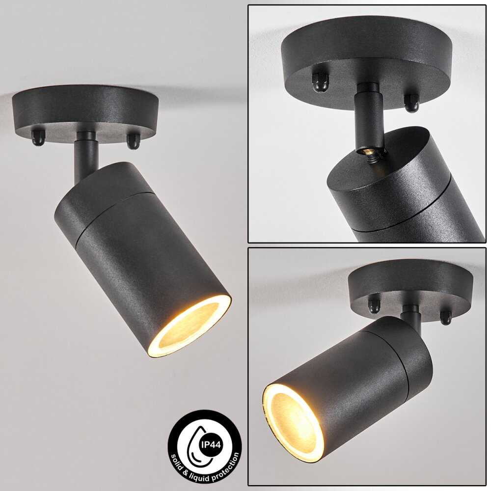 Bessiebelle Außendeckenleuchte Schwarz, Weiß, 1-flammig main product photo