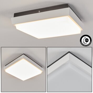 Leuchten Direkt LOLAsmart-SABI Deckenleuchte LED Nickel-Matt 12084-55