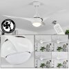 Malloa Deckenventilator LED Weiß, 1-flammig, Fernbedienung