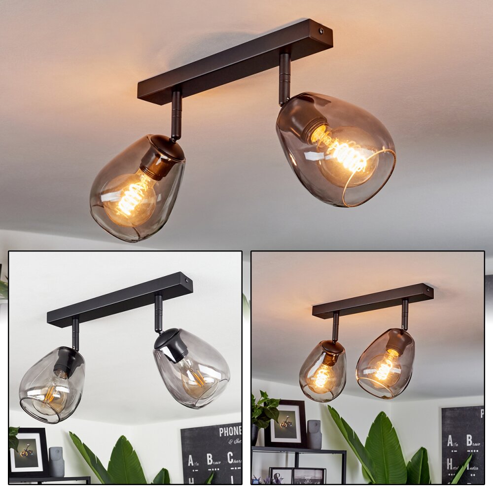 Chaiguao Deckenleuchte Schwarz, 2-flammig main product photo