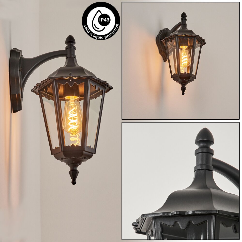 Pamputa Außenwandleuchte Schwarz, 1-flammig main product photo