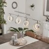 Ogoki Pendelleuchte LED Chrom, 4-flammig