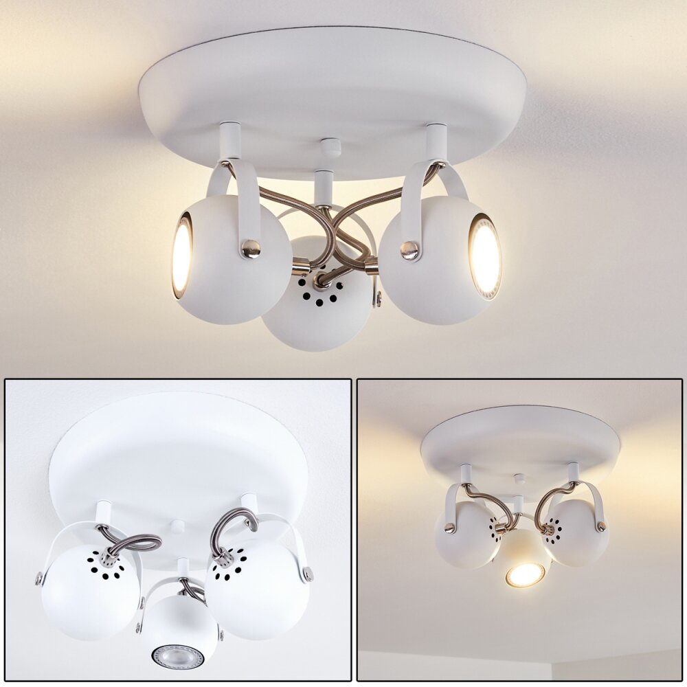 Gadmen Deckenleuchte Weiß, 3-flammig main product photo