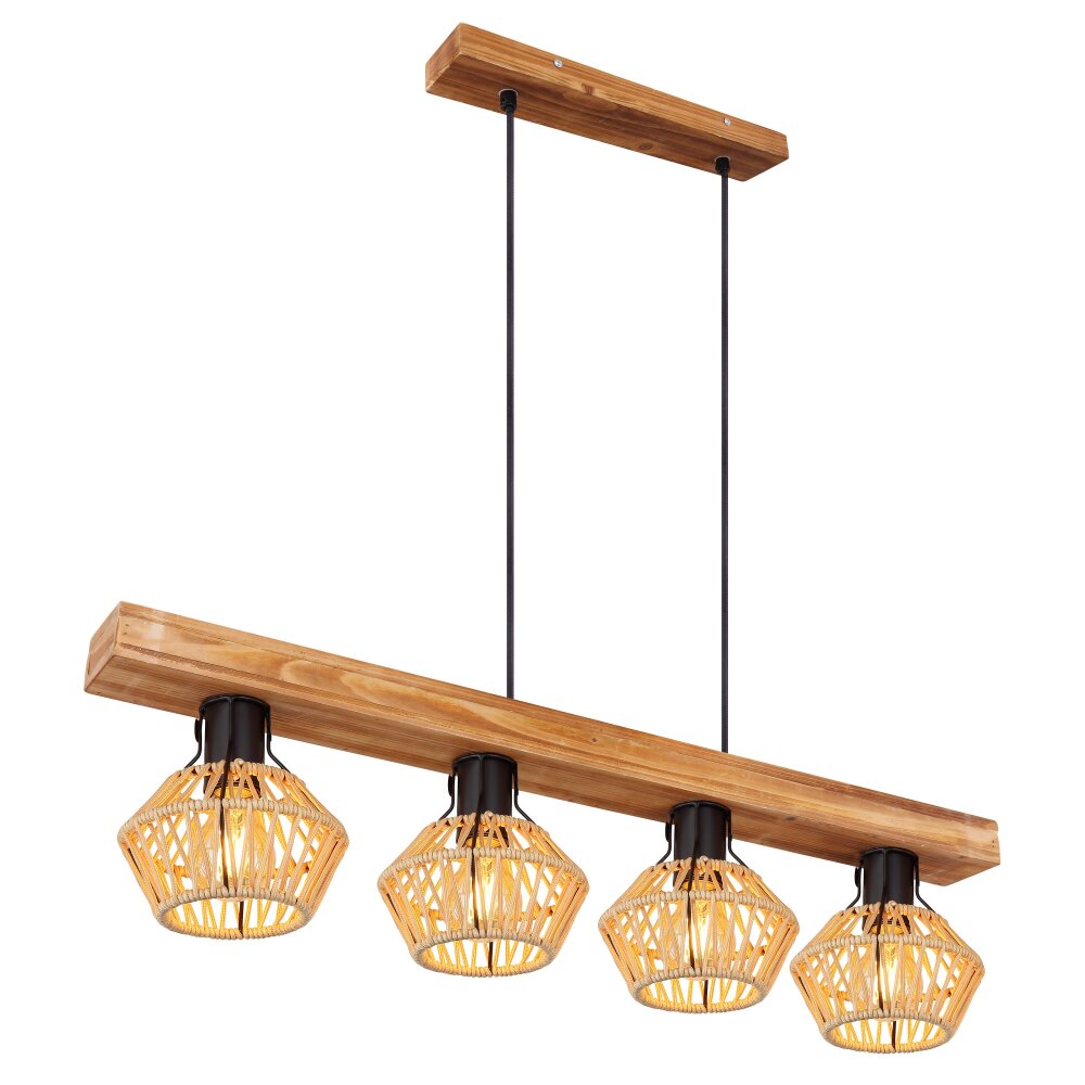 Globo Pendelleuchte STRAHLER Schwarz, 4-flammig main product photo