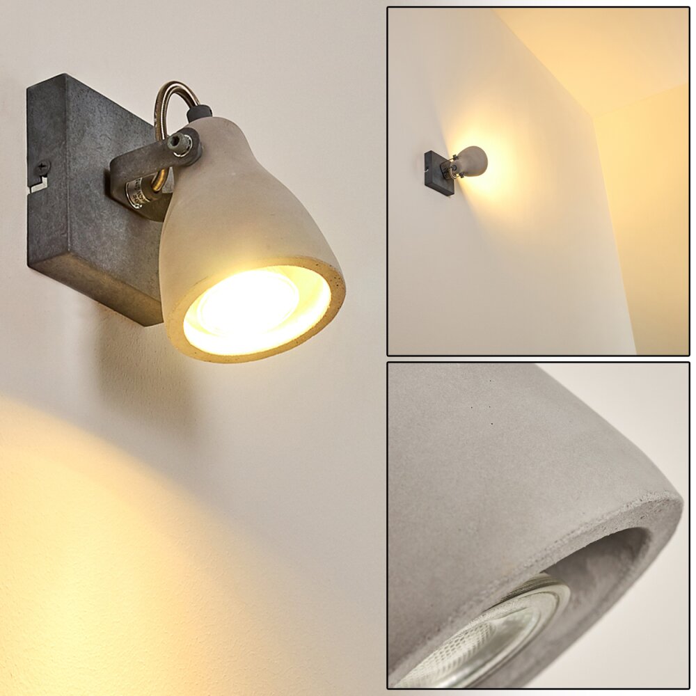 Lomma Wandleuchte Grau, 1-flammig main product photo