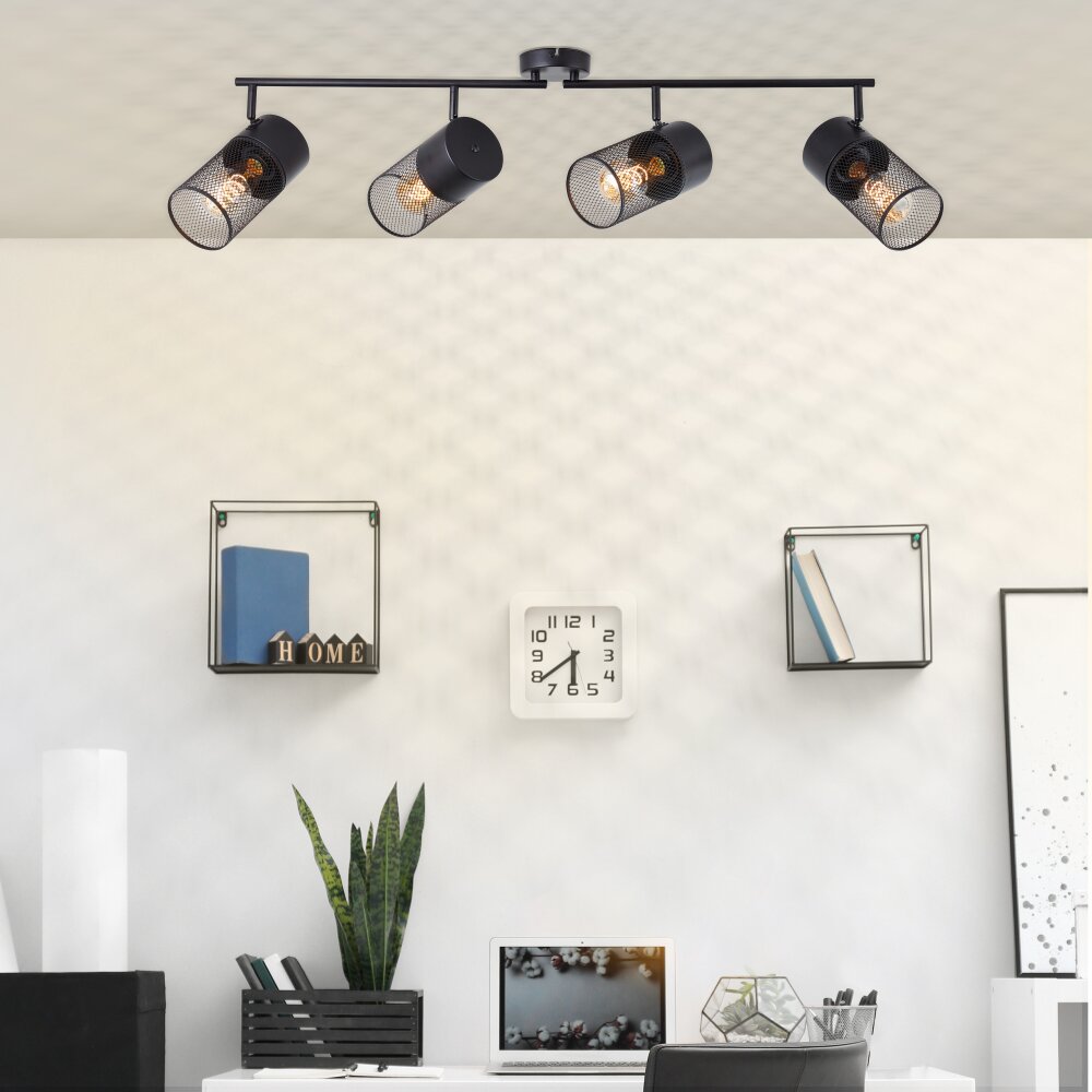 Brilliant Kamolo Deckenleuchte Schwarz, 4-flammig main product photo