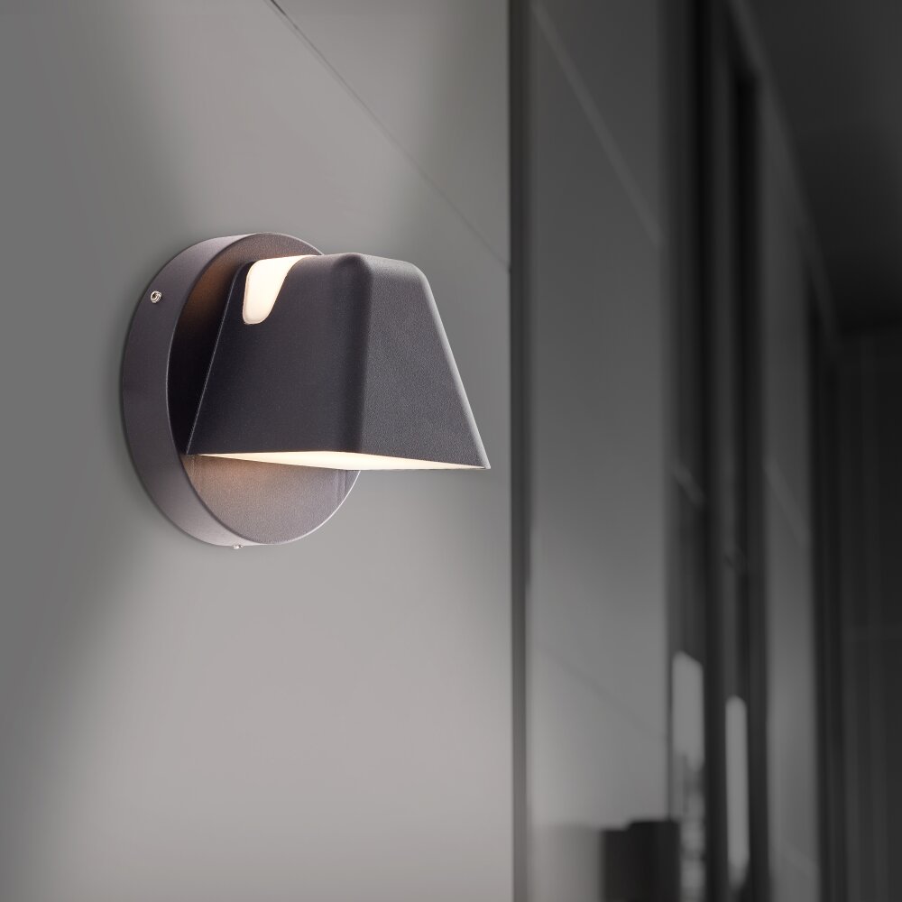 Brilliant Scorton Außenwandleuchte LED Schwarz, 2-flammig main product photo