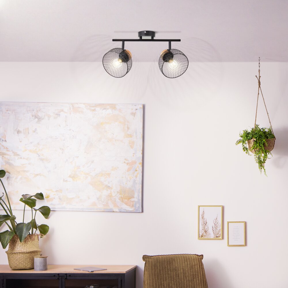 Brilliant Thuy Deckenleuchte Schwarz, 2-flammig main product photo