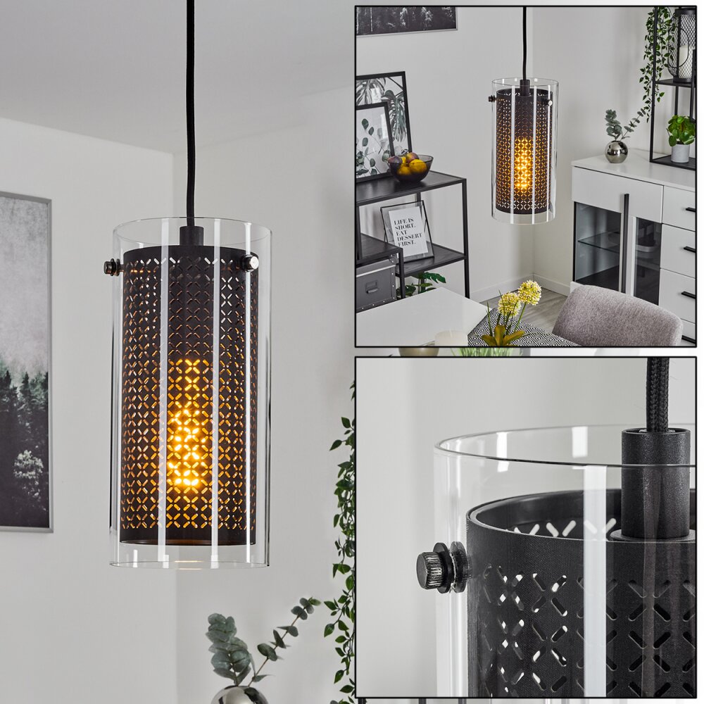Rasperden Hängeleuchte Schwarz, 1-flammig main product photo