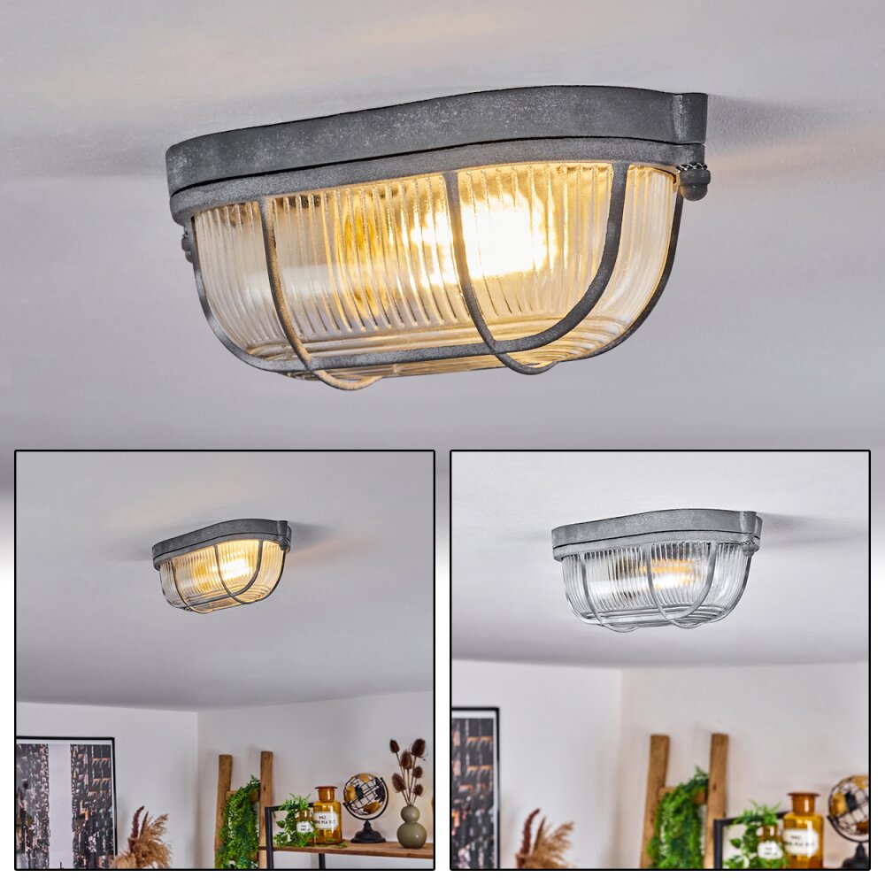 Chaquire Deckenleuchte Grau, 1-flammig main product photo