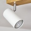 Javel Deckenleuchte Braun, Chrom, Holzoptik, 4-flammig
