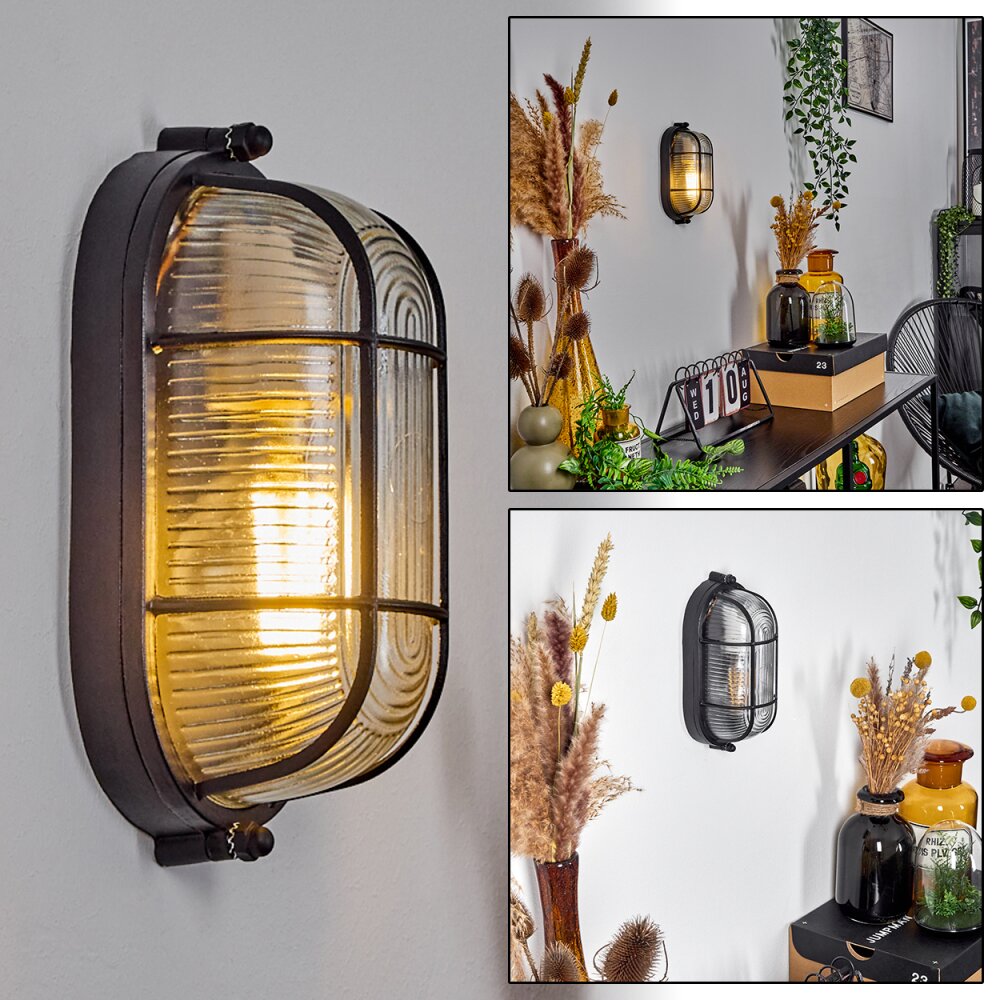 Quintay Wandleuchte Schwarz, 1-flammig main product photo