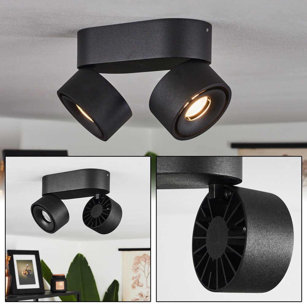 Laonsana Deckenleuchte LED Schwarz, 2-flammig main product photo