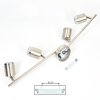 Autilla    Deckenleuchte LED Nickel-Matt, 4-flammig