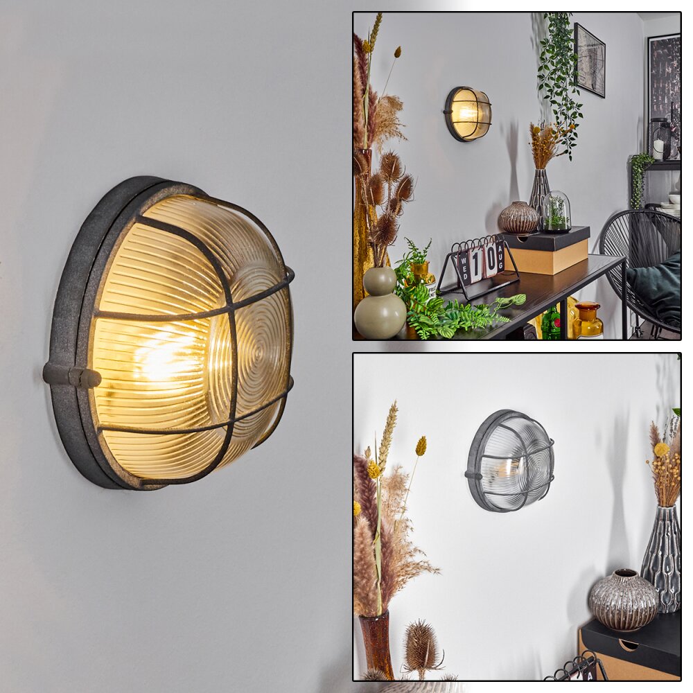 Chaquire Wandleuchte Grau, 1-flammig main product photo