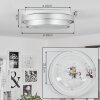 Subles Deckenpanel LED Weiß, 1-flammig, Bewegungsmelder