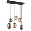 Globo BLACKY Pendelleuchte Messing, Schwarz, 6-flammig