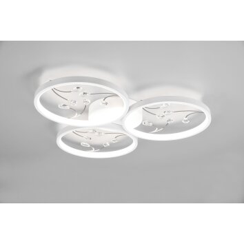 Trio Groovy Deckenleuchte LED Weiß, 1-flammig