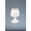 FHL easy Barletta Außentischleuchte LED Weiß, 1-flammig, Farbwechsler