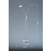 FHL easy Luna Stehleuchte LED Nickel-Matt, 2-flammig