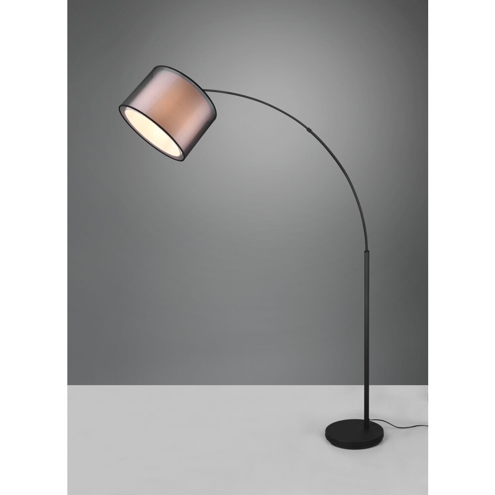 Trio Burton Stehleuchte Schwarz, 1-flammig main product photo