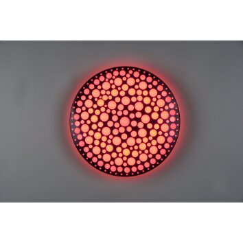 Reality Chizu Deckenleuchte LED Schwarz, 1-flammig, Fernbedienung, Farbwechsler