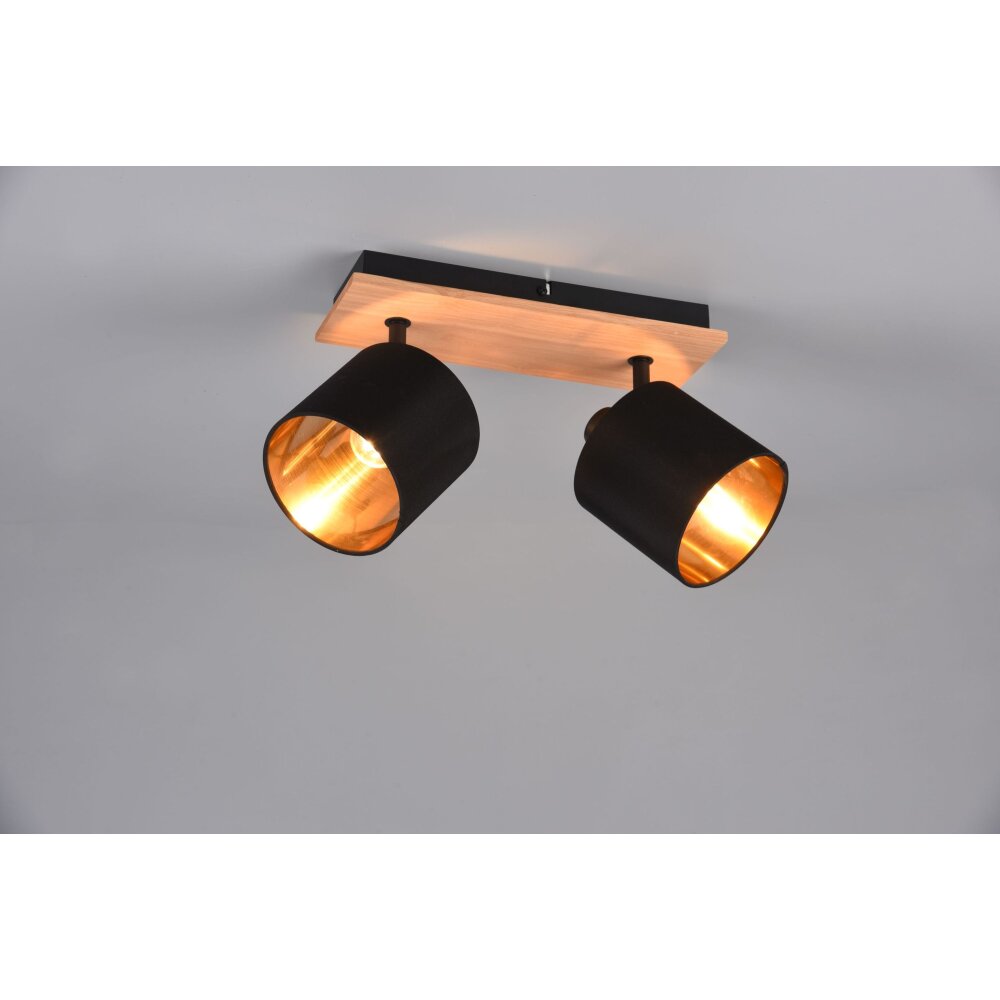 Reality Tommy Deckenleuchte Naturfarben, Schwarz, 2-flammig main product photo