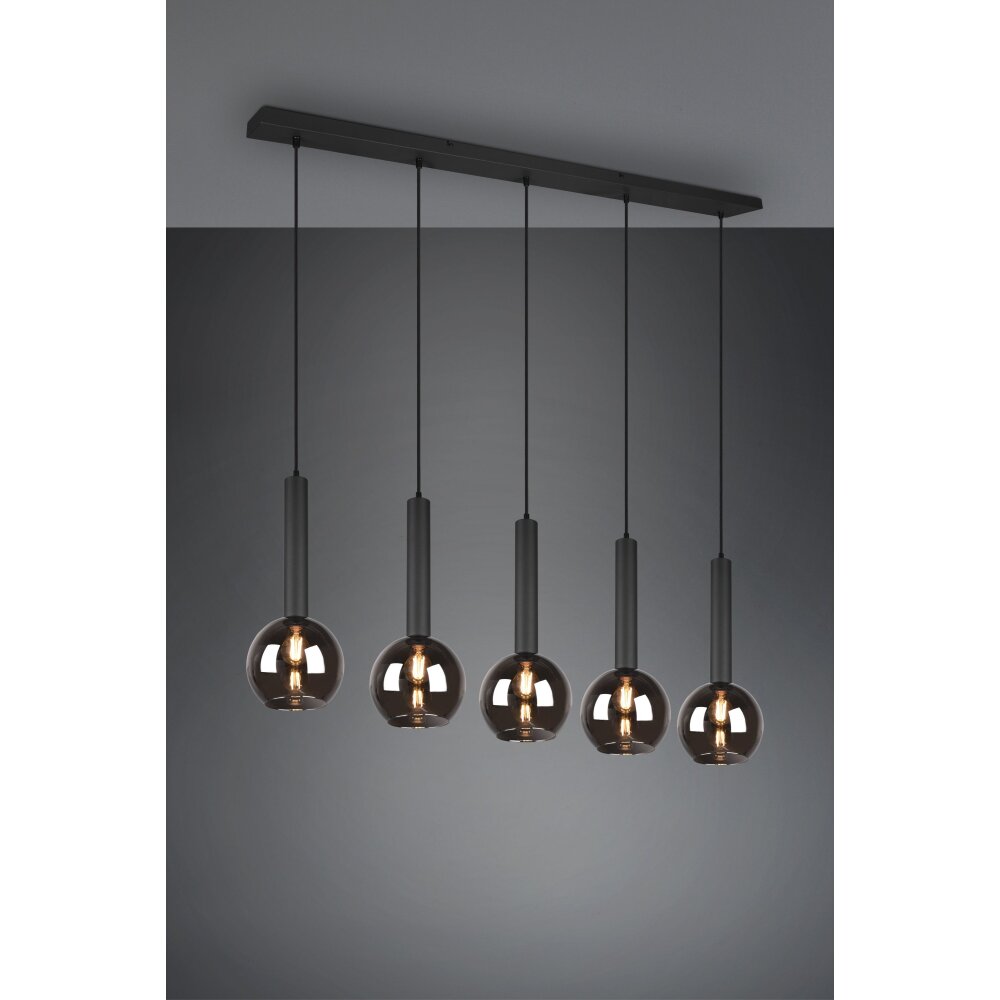 Trio Clayton Pendelleuchte Schwarz, 5-flammig main product photo
