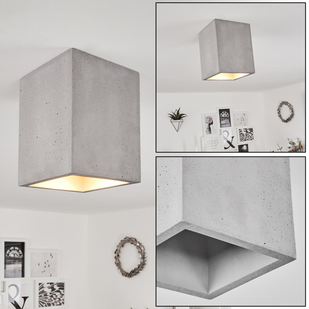 Stettler Deckenleuchte Grau, 1-flammig main product photo