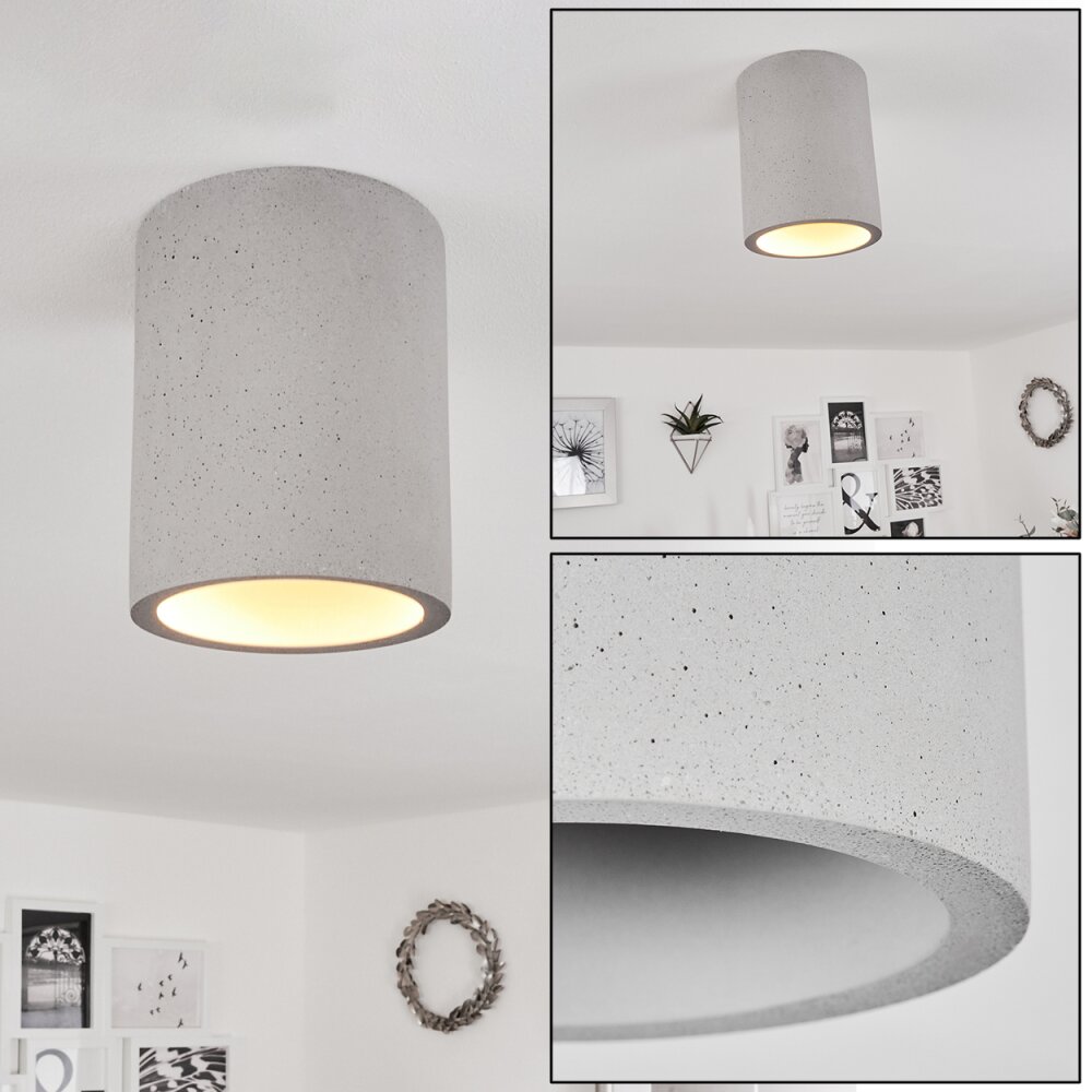Stettler Deckenleuchte Grau, 1-flammig main product photo